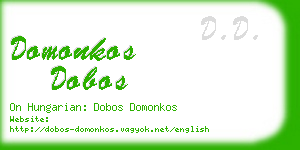 domonkos dobos business card